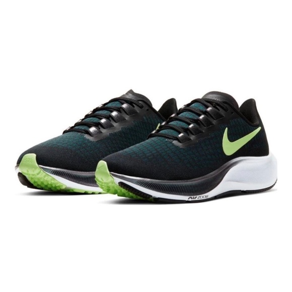 Nike Air Zoom Pegasus 37 Womens Black/Ghost Green/Valerian Blue SIZE 9 - Picture 1 of 9